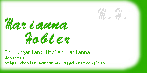 marianna hobler business card